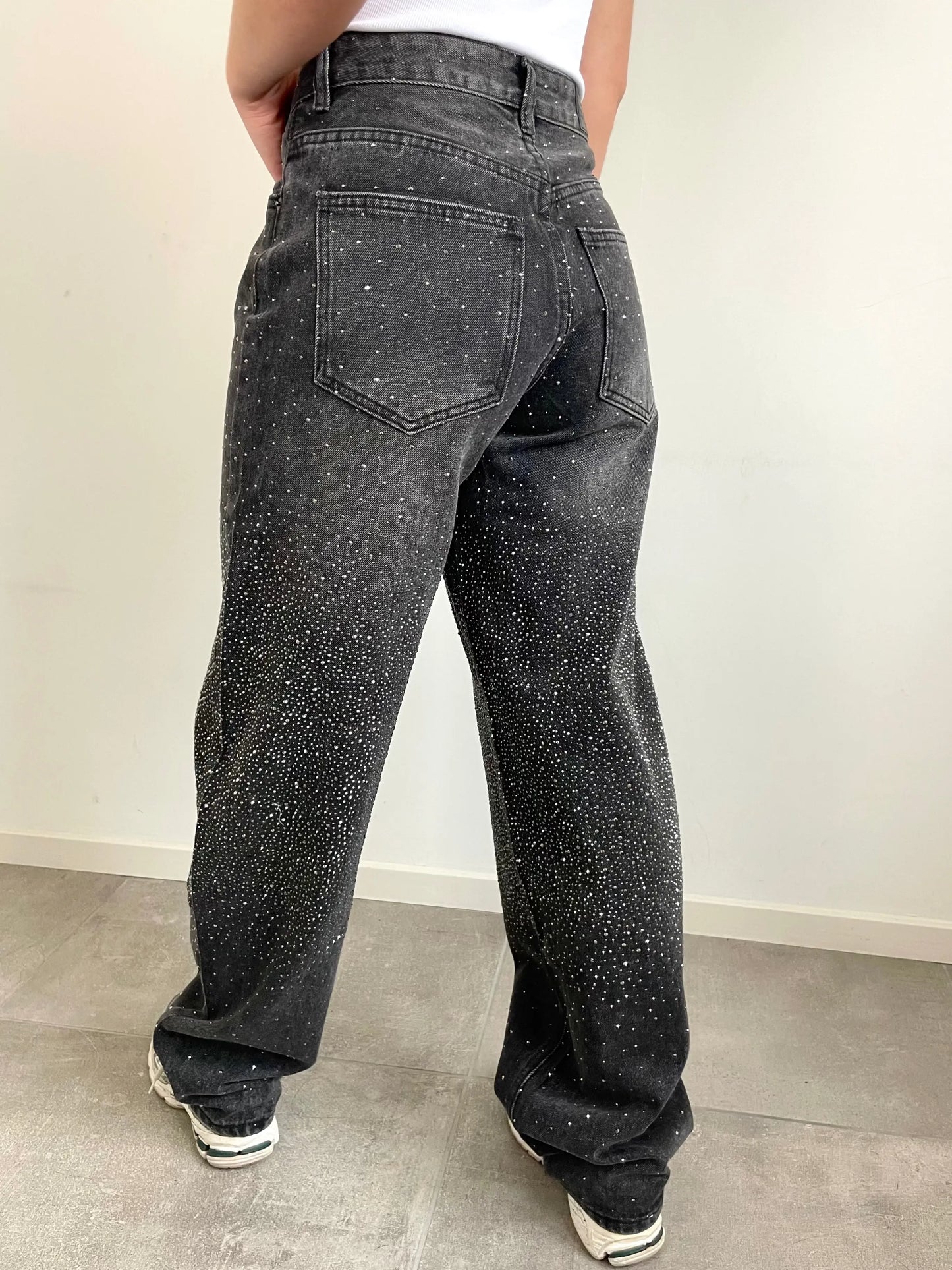 Glitter Balloon Jeans By Juulz Fashion