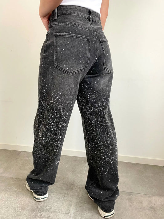 Glitter Balloon Jeans By Juulz Fashion