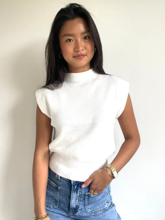 Sky Top White - By Juulz Fashion