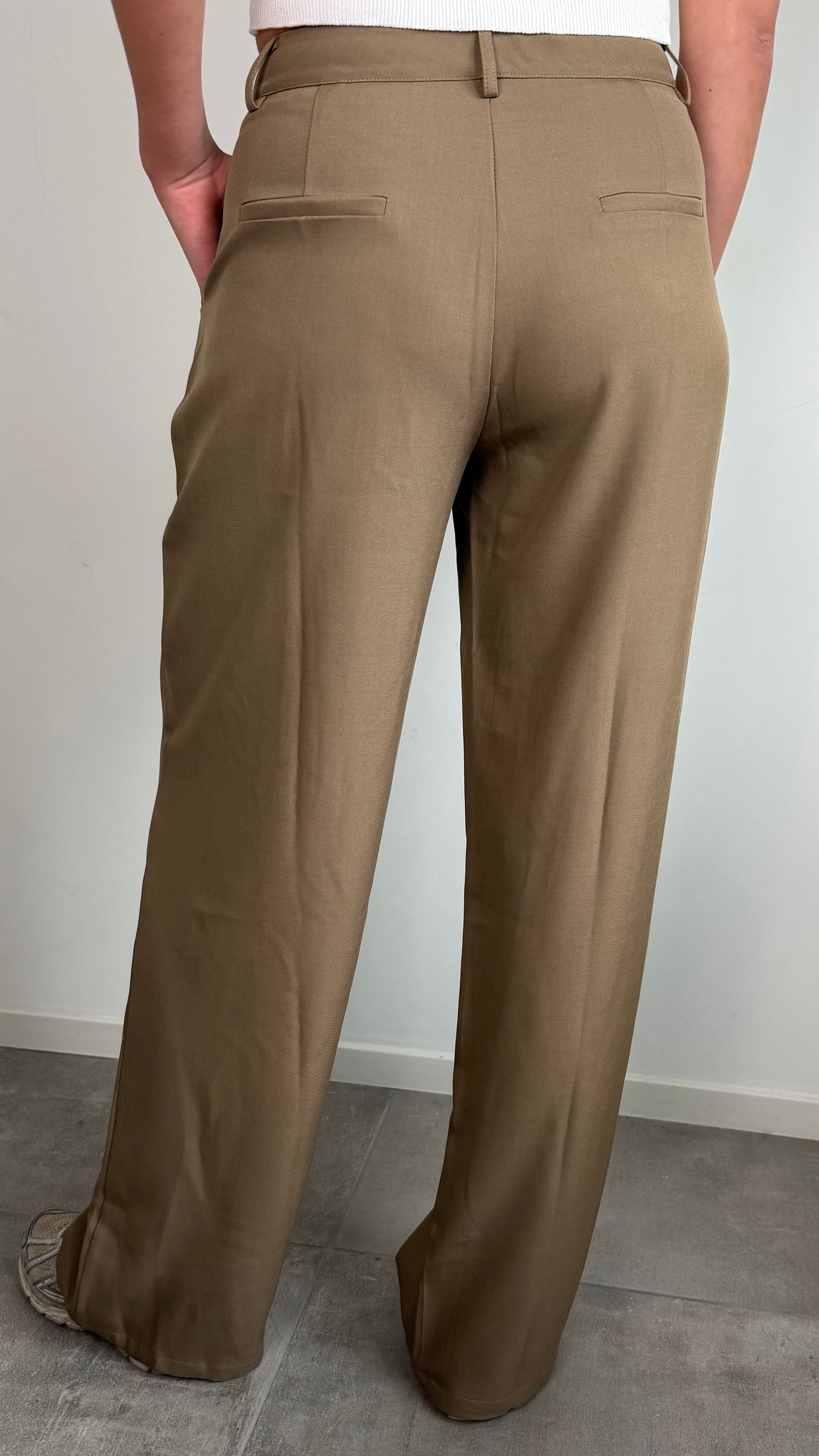 Wide Leg Pantalon Camel - Tall