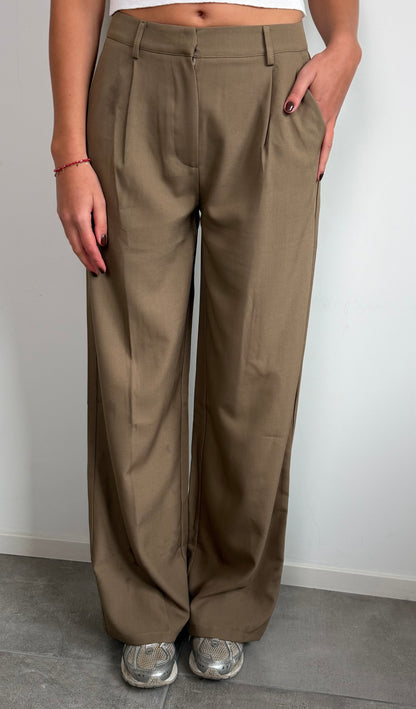 Wide Leg Pantalon Camel - Tall