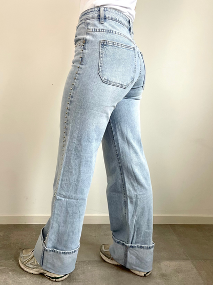 Studded Wide Leg Jeans