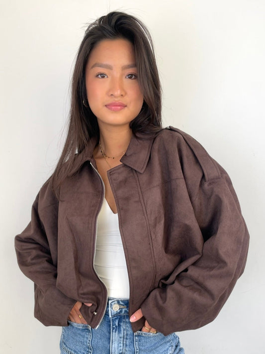 Suede Zip Jacket