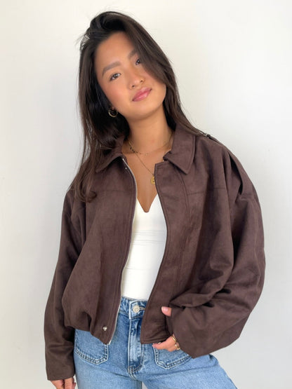 Suede Zip Jacket