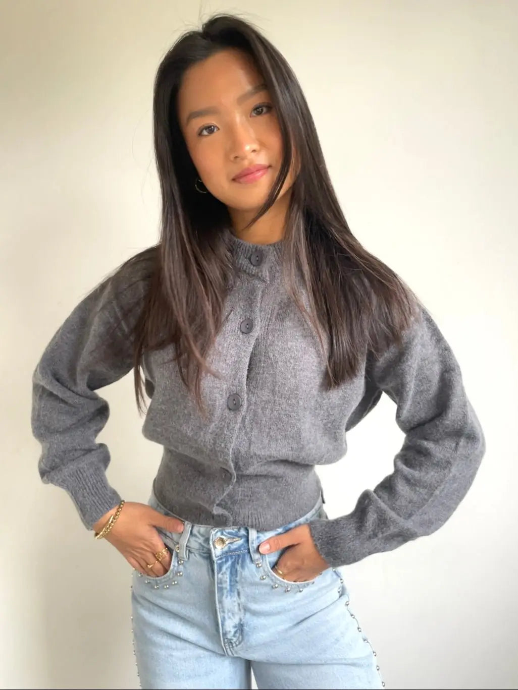 Cozy Cardigan Grey - By Juulz Fashion