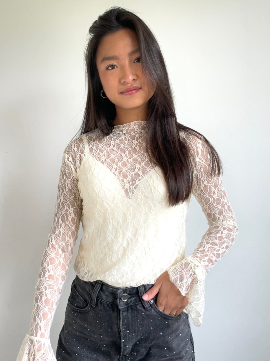Lola Longsleeve Beige - By Juulz Fashion