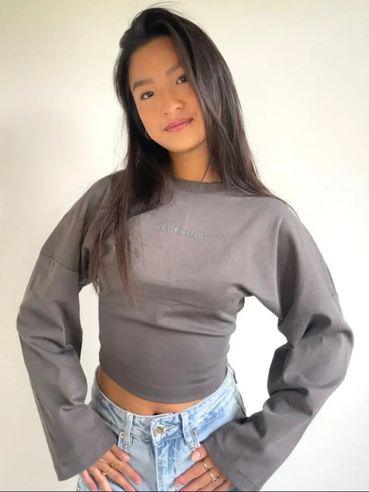 Redefined Top Grey - By Juulz Fashion