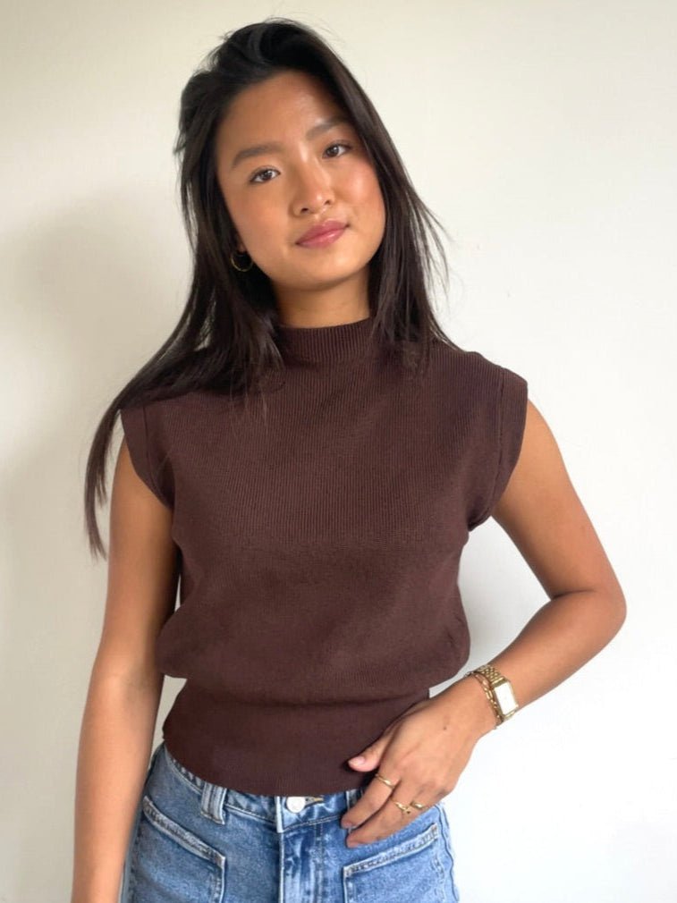 Sky Top Brown - By Juulz Fashion